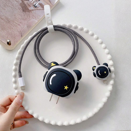 Set 4 Piezas Protector de Cargador Astronauta