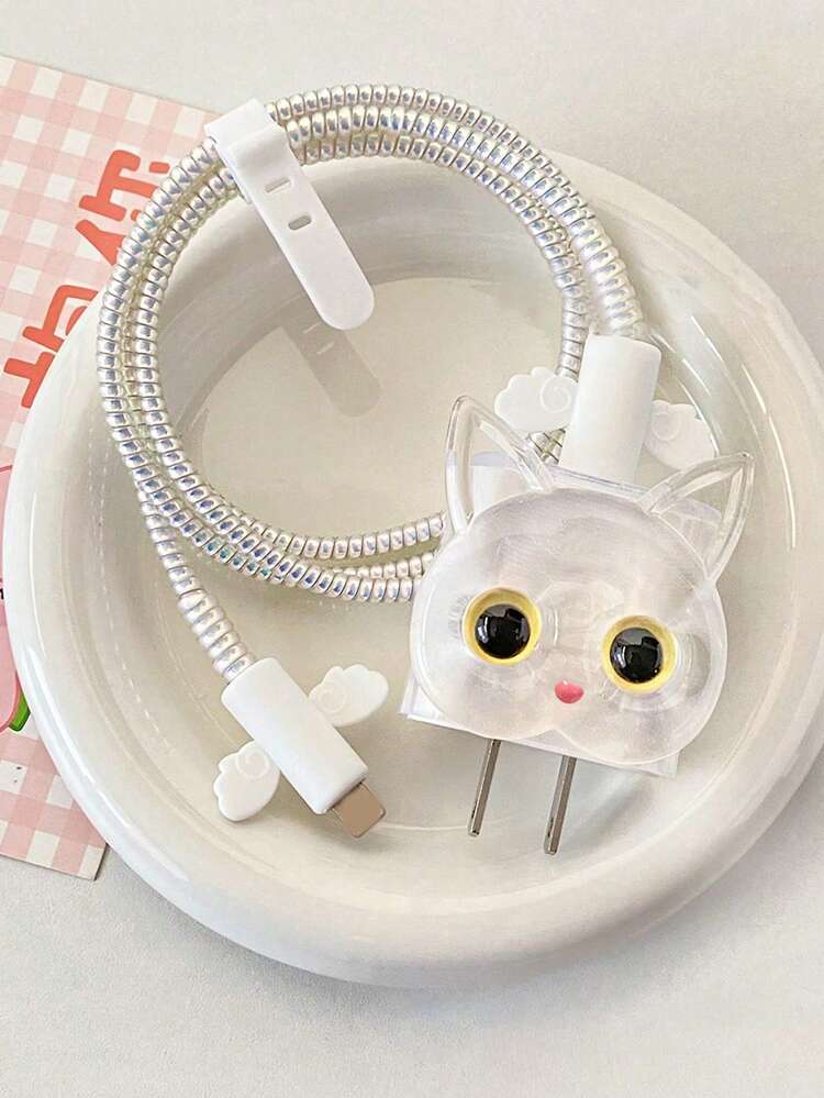 Set 5 Piezas Protector de Cargador Gato