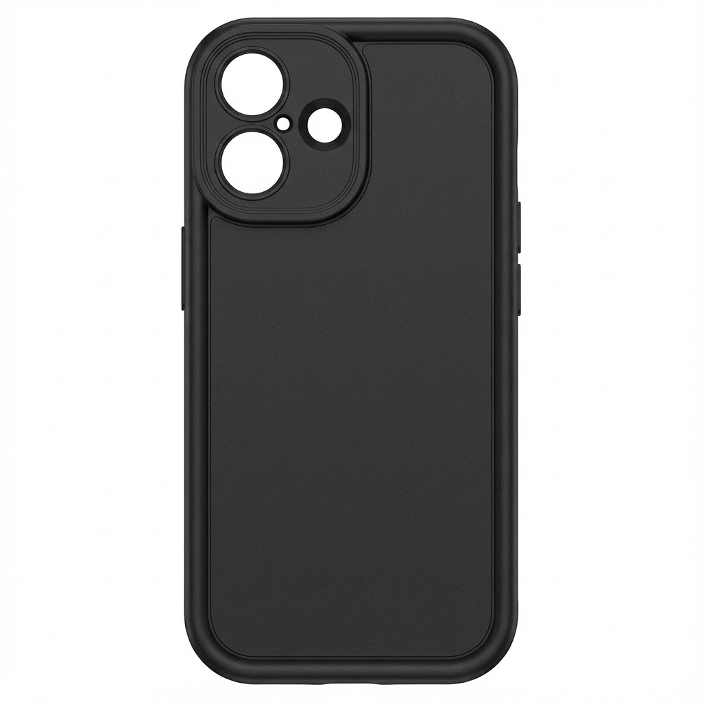 Funda Silicona Gruesa Negra - IPhone 16