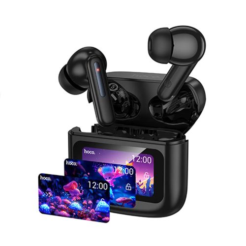 Audífonos TWS Hoco EQ14 Cool con pantalla Negro