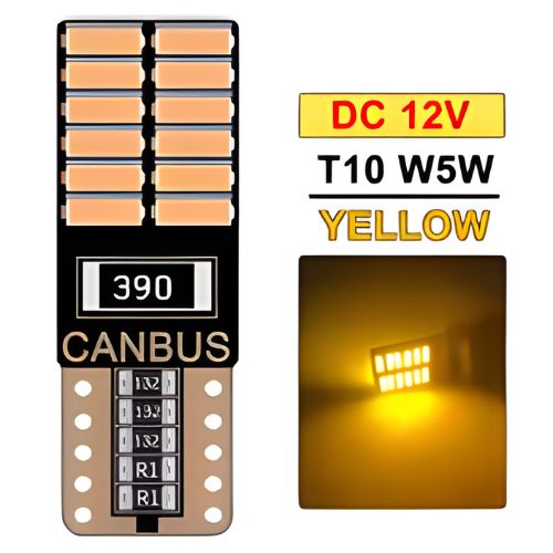 T10 W5W LED Canbus 12V– Ambar