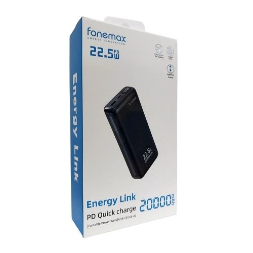 Powerbank 20000mAh Fonemax FMG80-2 22.5W Negro